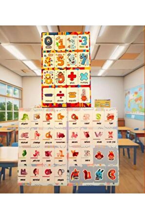 3 sayfa Rakamlar sayılar-1 ingilizce öğrenme english çocuk okul defter kitap sticker çıkartma etiket