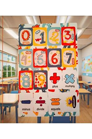 Sayılar model-1 İngilizce öğrenme english çocuk okul defter kitap sticker yapışkan etiket