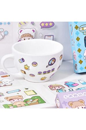 25 sayfa yeni nesil Renkli çocuk sticker bilgisayar matara telefon defter günlük çıkartma etiket