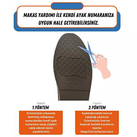 MagicFoot 5 Cm Boy Uzatıcı Tabanlık Ünisex Geliştirilmiş Özel Üretim Gizli Topuk Yükseltici