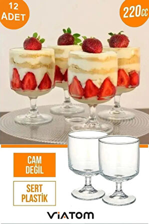 ViATOM Magnolia Tatlı Bardağı 12'lı Puding Kase(CAM DEĞİL)+Burun Kılı Alma Kulak Kılı Alma Makine Hediyeli