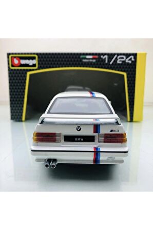 Yeni - New 1988 BMW M3 (E30) White 1:24 Ölçek Burago Marka