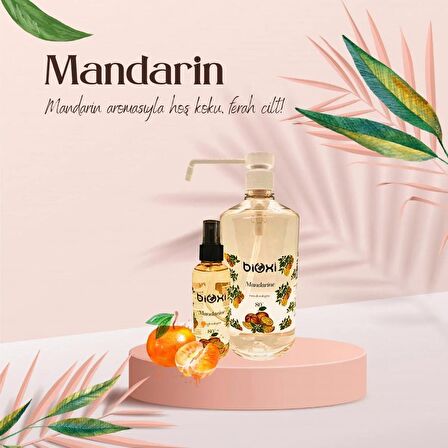 Bioxi® Mandarin 80° Kolonya 1 LT Sprey Başlıklı + 150 ML