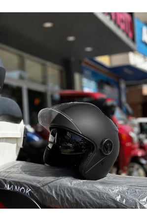 GÜNEŞ VİZÖRLÜ KASK - TELEFON TUTUCU VE BUFF HEDİYELİ