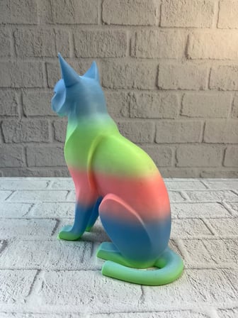 Açık Rainbow Kedi Biblo Modern Salon ve Raf Dekoru