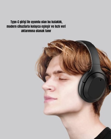 Yeni Nesil Stereo Kulaklık – Telefon, Tablet ve Laptop ile Geniş Uyumluluk