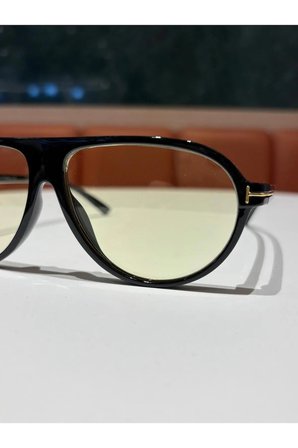 Marcus Siyah Açık Sarı Pilot Güneş Gözlüğü Unisex Popüler Gözlük Damla Modeli Uv400 Korumalı Hafif