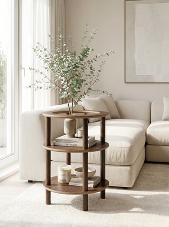 CMDWOOD Mariana Yan Sehpa Ceviz