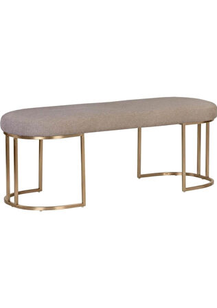   Mars Modern Döşemeli Metal Ayaklı Bench