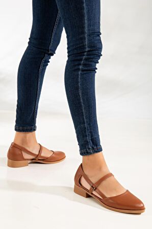 MARY KISA TOPUK  AYAKKABI Taba