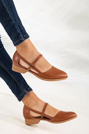 MARY KISA TOPUK  AYAKKABI Taba