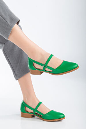 Mary Kısa Topuk Cilt Ayakkabı 