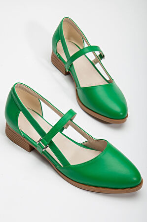 Mary Kısa Topuk Cilt Ayakkabı 