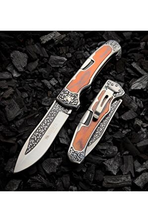  Kaliteli Model Columbia 21 Cm Işlemeli Avcı Çakı 21 Cm