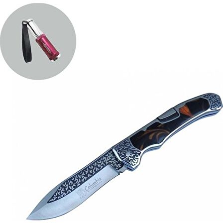 Columbia Columbia Serisi A-3154-B 23.5 cm Işlemeli Bıçak Jobon Kibritli