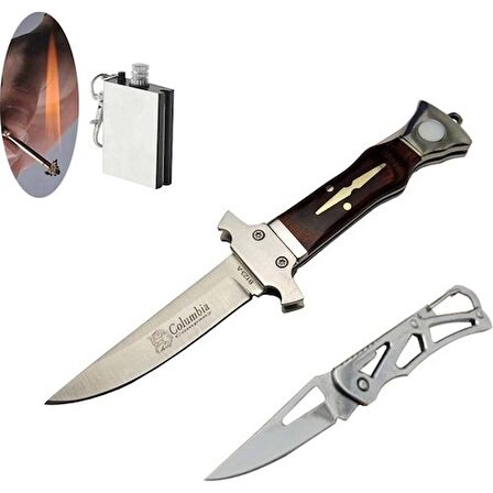 Columbia Serisi B123-A 18 cm Avcı Çakı Seti SLN132