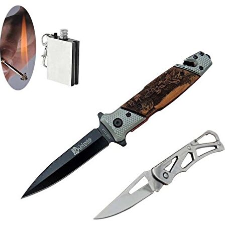 Columbia Serisi FST-1112- 21 cm Kurtarma Çakı Seti SLN35