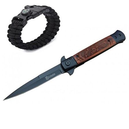 İsme Özel Columbia Ejderhalı Çakı FS-902-1 23 CM