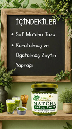 %100 Doğal Matcha & Zeytin Yaprağı Karışımı | Detox Form • KalıciZayıflama KiloVerme