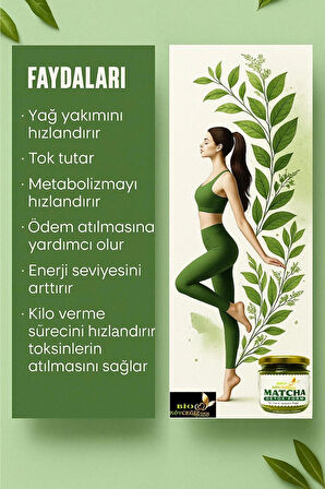 %100 Doğal Matcha & Zeytin Yaprağı Karışımı | Detox Form • KalıciZayıflama KiloVerme