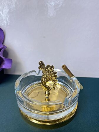 küllük cam gold ayak dekor tavus kuş