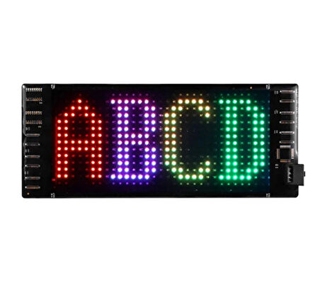 Katlanabilir Usb Led Matrix Panel 7*17 cm.