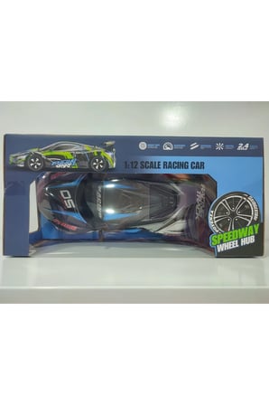 2.4 Ghz 1/12 32 CM 20 Km Hız Özel Kumandalı Şarjlı 1200 Mah Drift Yarış Arabası Mavi