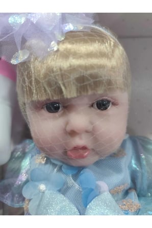 30 CM Yeni Doğmuş Bebek Yüksek Gerçekçi Bebek Tüm Vücüt Yumuşak Jelden Elbiseli Biberon Aksesuarlı