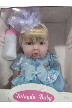 30 CM Yeni Doğmuş Bebek Yüksek Gerçekçi Bebek Tüm Vücüt Yumuşak Jelden Elbiseli Biberon Aksesuarlı