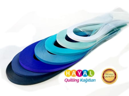 Mavilim Dünya Serisi Hayal Quilling Kağıtları 7 RENK