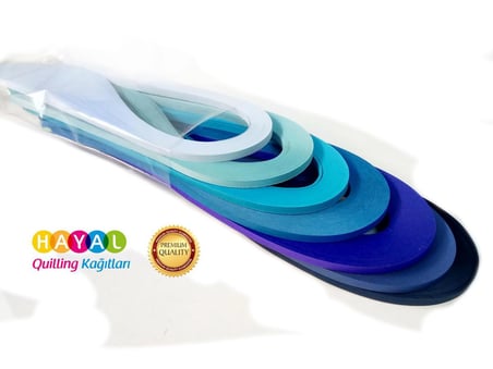 Mavilim Dünya Serisi Hayal Quilling Kağıtları 7 RENK