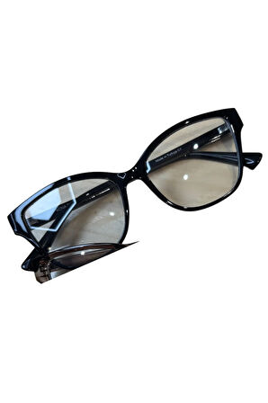 Mavri Cat eye 54 ekartman metal menteşe mavi Işık korumalı gözlük