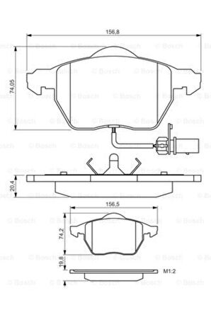 0986495241 4b0 698 151 J On Fren Balatası (tk) Passat A6 / 1.8t / 2.4 / 2.