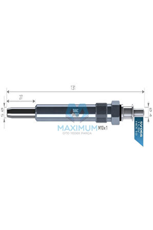 10ad. Sv066 A0011592801 Kızdırma Bujısı 11,5 V Cruıser 2,2crd Cruıser 2,2 C