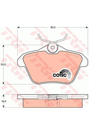 Gdb1147 77362257 Arka Fren Balatası Alfa 156 Tum Modeller Alfa 166 Tum Model