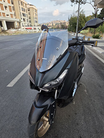 MOTOCAM Arora Max PRO Siperlik Ön Cam 2023-2025 Model 44cm Şeffaf Renkli 4mm SPOR CAM