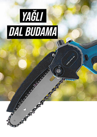 Moonshop Maxstar Çift Akülü 21v 3ah Dal Budama Makinesi Garantili Ürün