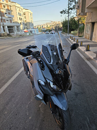 MOTOCAM Sym Maxsym TL 500-508 Siperlik Ön Cam 2022-2025 Model 65cm Şeffaf Renkli 4mm