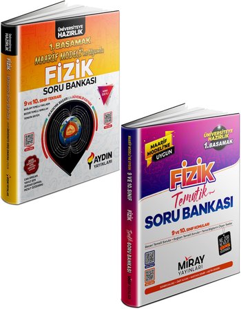 Aydın + Miray 2027 Tyt Maarif Fizik Soru Bankası Seti Kitap