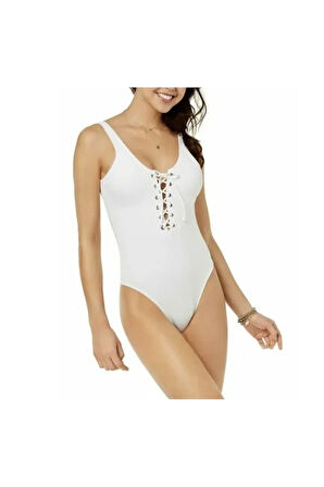 Beyaz Kuşgözlü Regular Mayo derin sırt dekolteli