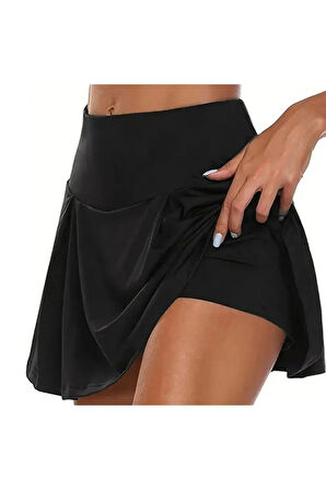 Kadın etekli şort mayo alt giyim yüksel bel