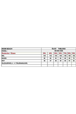 Erkek Büyük Beden Siyah Hızlı Kuruyan Kumaş Tek Arka Cepli Standart Boy Mayo Deniz Şortu