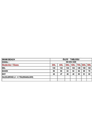Erkek Büyük Beden Siyah Hızlı Kuruyan Kumaş Tek Arka Cepli Standart Boy Mayo Deniz Şortu