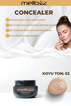 meliboz Salmon Concealer Kapatıcı Krem 15ml Koyu Ton