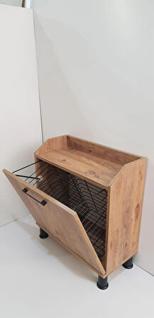 kirli çamaşır sepetli banyo dolabı 