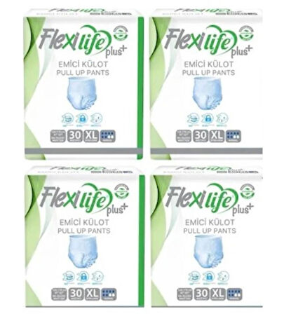 Flexi Life Plus Emici Külot  30'lu 4 Adet Hasta Bezi