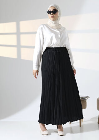 KADIN BELİ LASTİKLİ BEDENLİ MEVSİMLİK ETEK