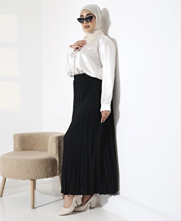 KADIN BELİ LASTİKLİ BEDENLİ MEVSİMLİK ETEK