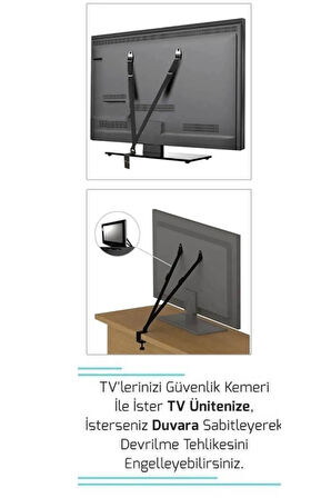 Televizyon Güvenlik Kemeri (15-75")