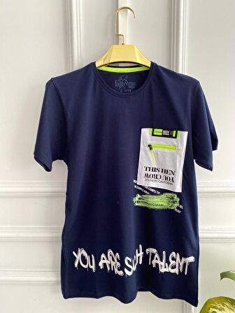 Minigimin Cicileri You Are Such Talent Baskılı Erkek Çocuk Tişört - Lacivert